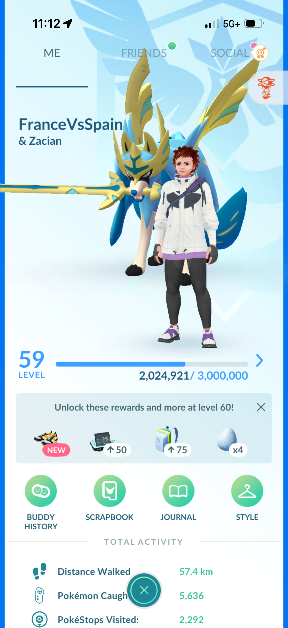 FranceVsSpain account (67 Shiny/Legendary + 3000 Crown Energy)