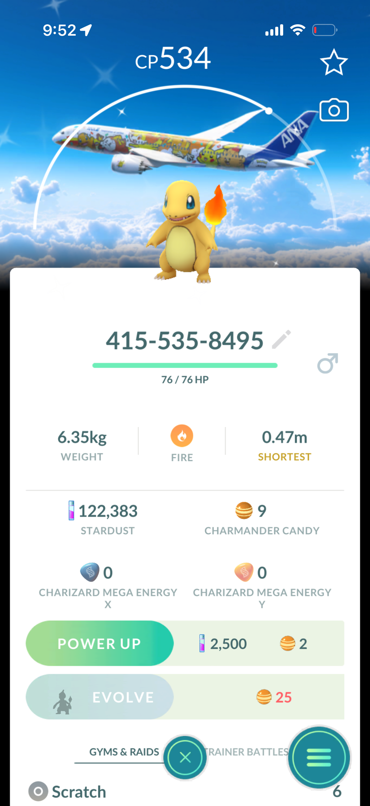 Shiny Charmander Jet background trade or account