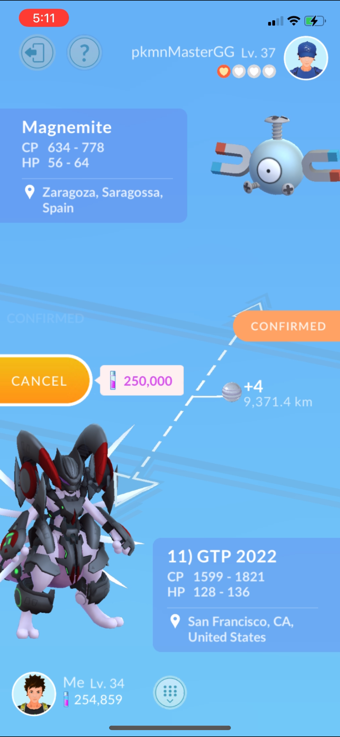 Armored Mewtwo trade