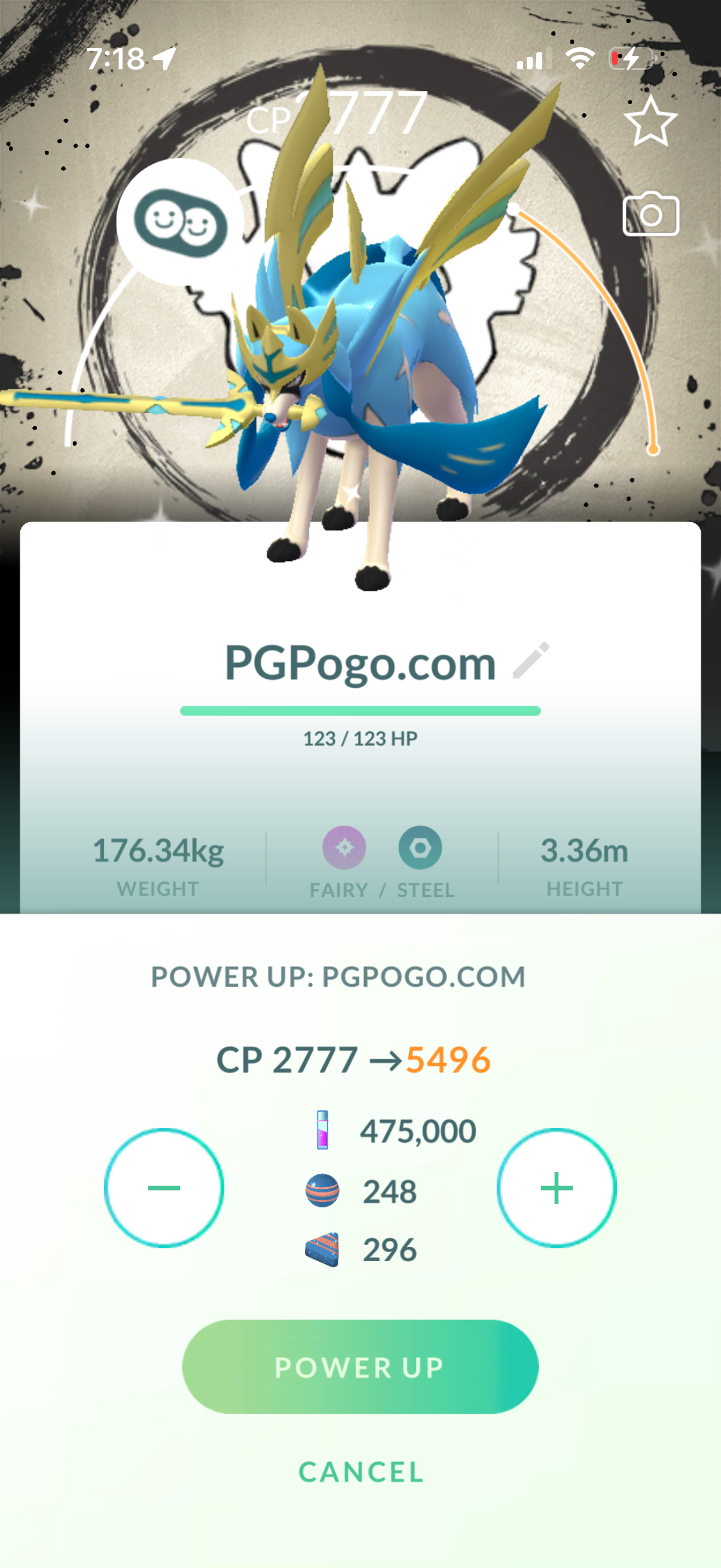 MaxedAndShiny account (55 Shiny/Legendary + 3800 Crown Energy)