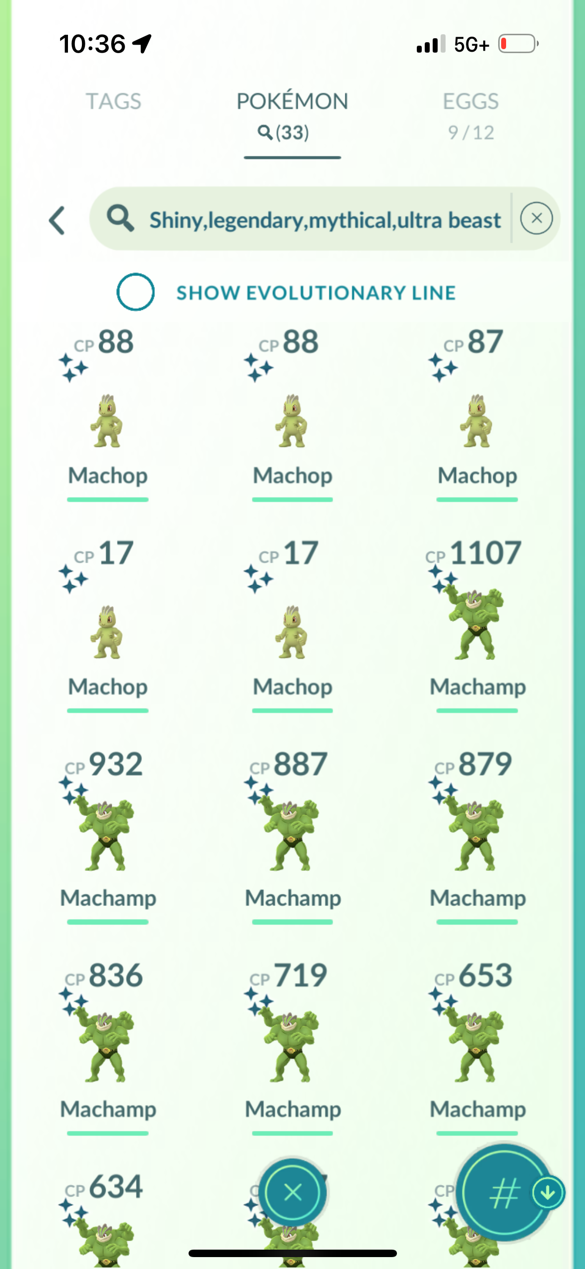 MachampSlayer account (33 shiny/700k stardust)