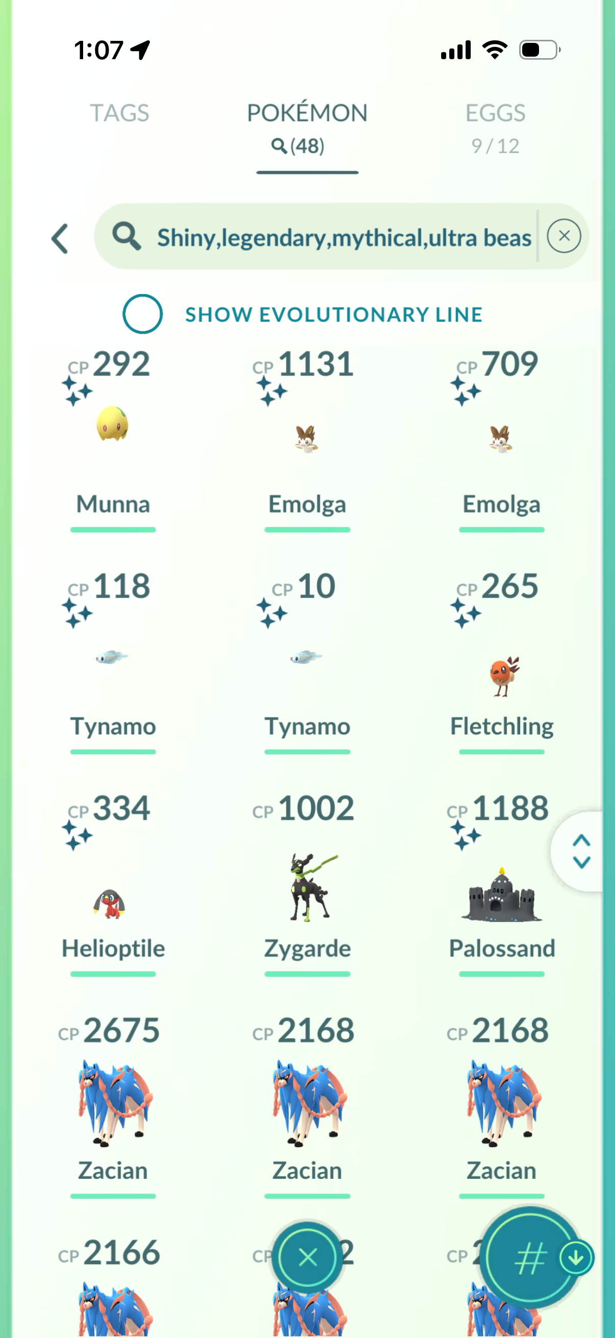 WWIII2026 account (48 Shiny/Legendary 1.8m stardust)