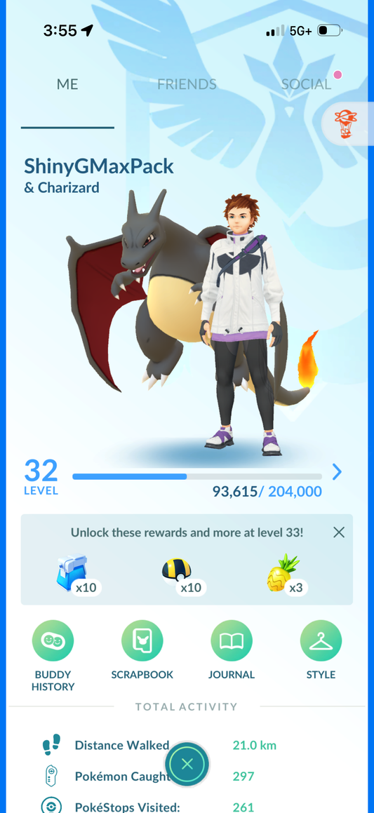 ShinyGmaxPack account (9 Shiny/Gigantamax)