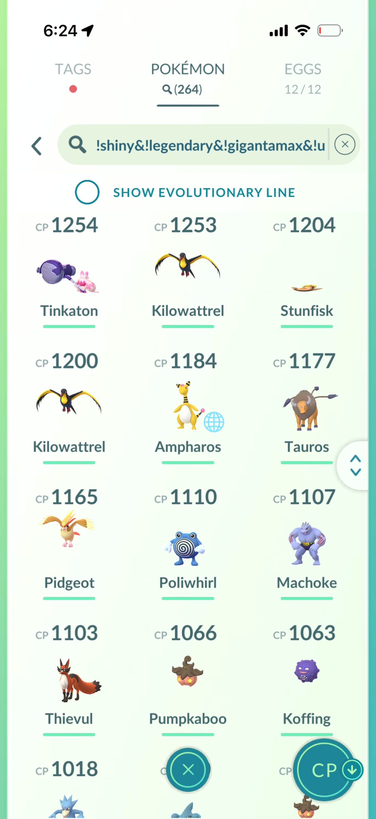 KartanaMini account 57 Shiny/Legendary and 1.2M Stardust