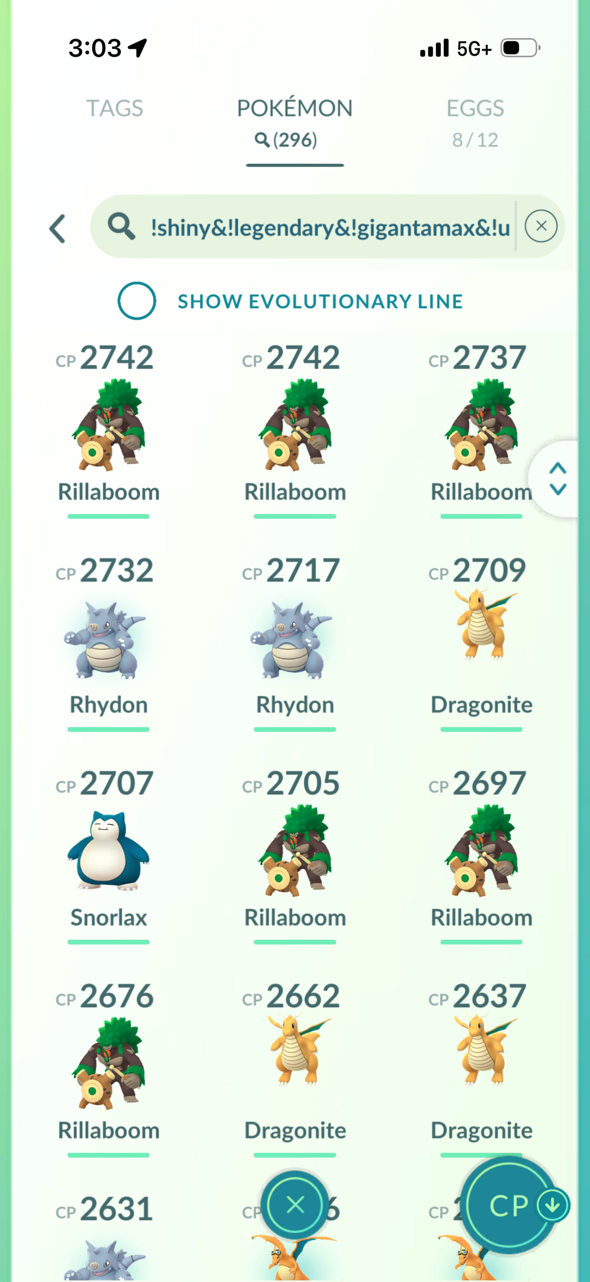 OneLastCOD account 60 Shiny/Legendary & 1.2m Stardust