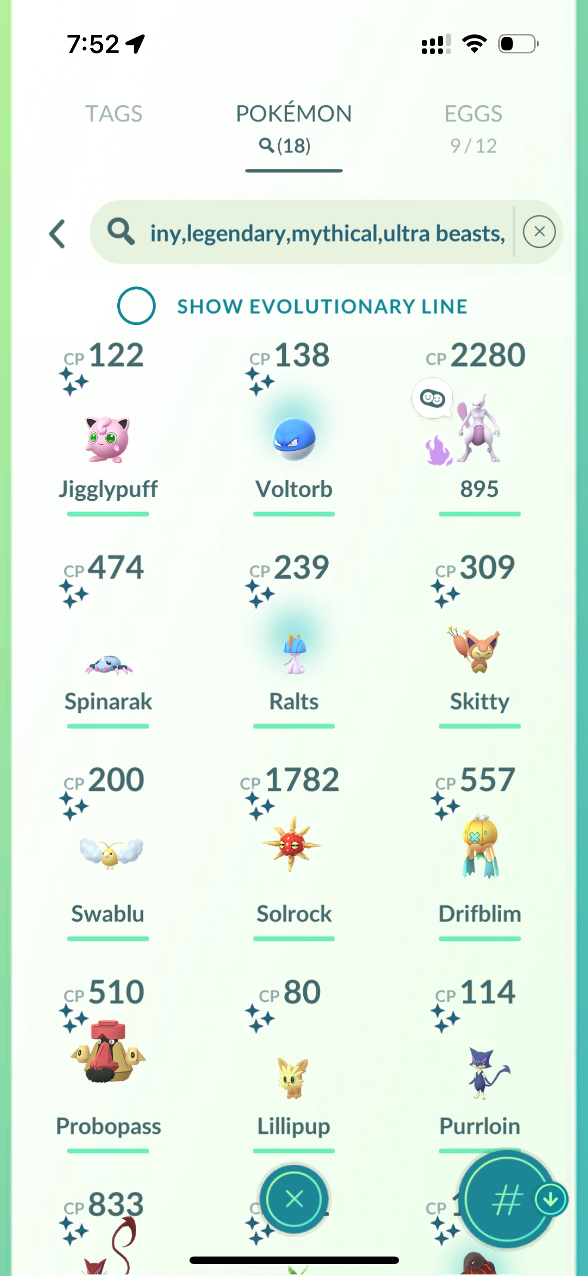 InvisibleSounds account (18 shiny/legendary)