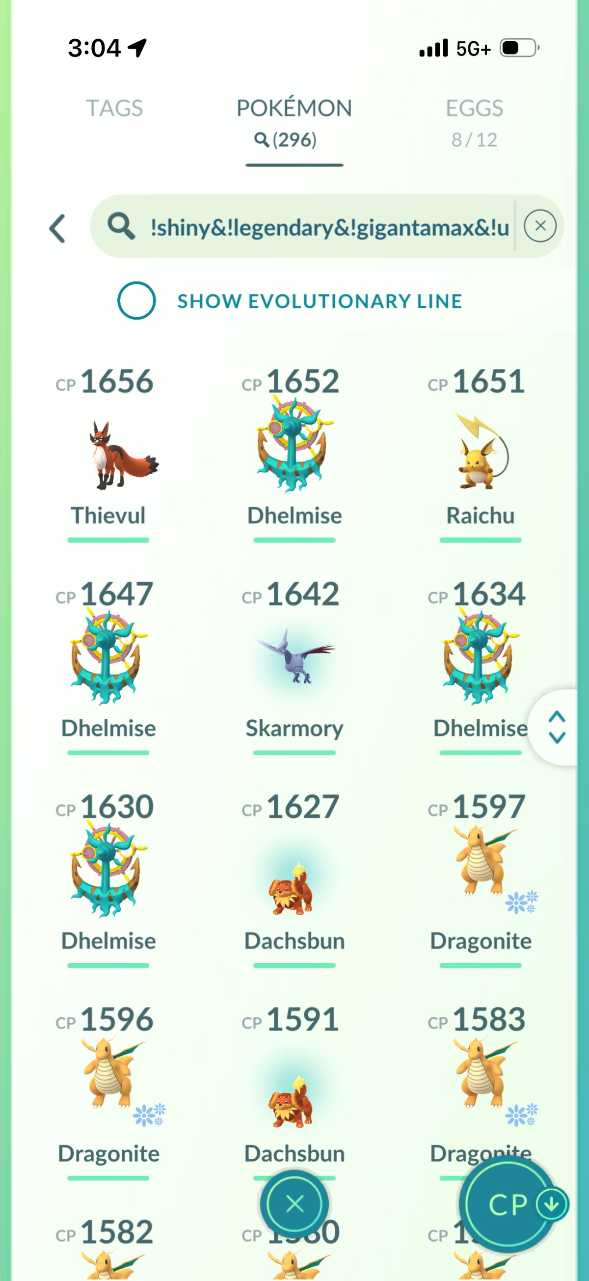 OneLastCOD account 60 Shiny/Legendary & 1.2m Stardust