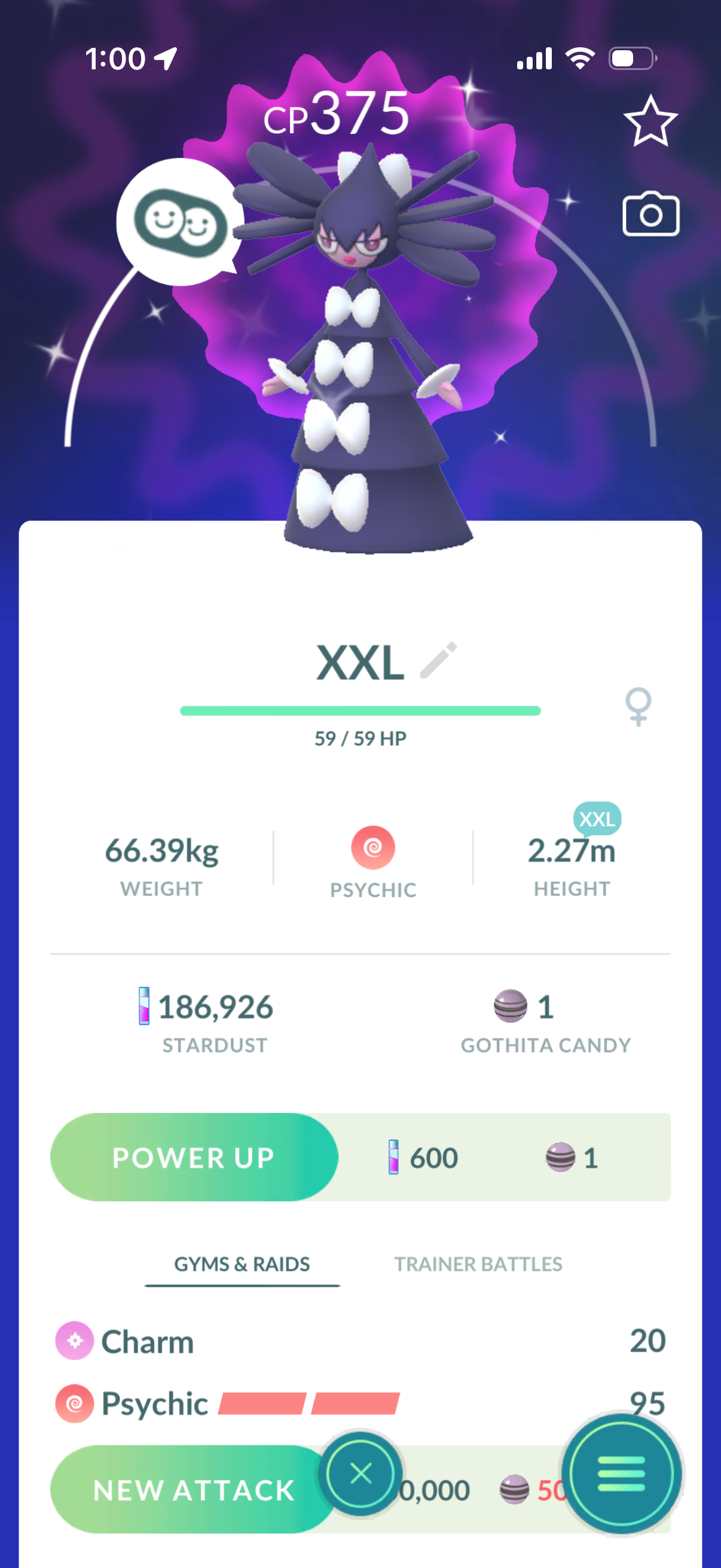 SpecialtyPIZZA account (19 Shiny/Legendary & 186k stardust)
