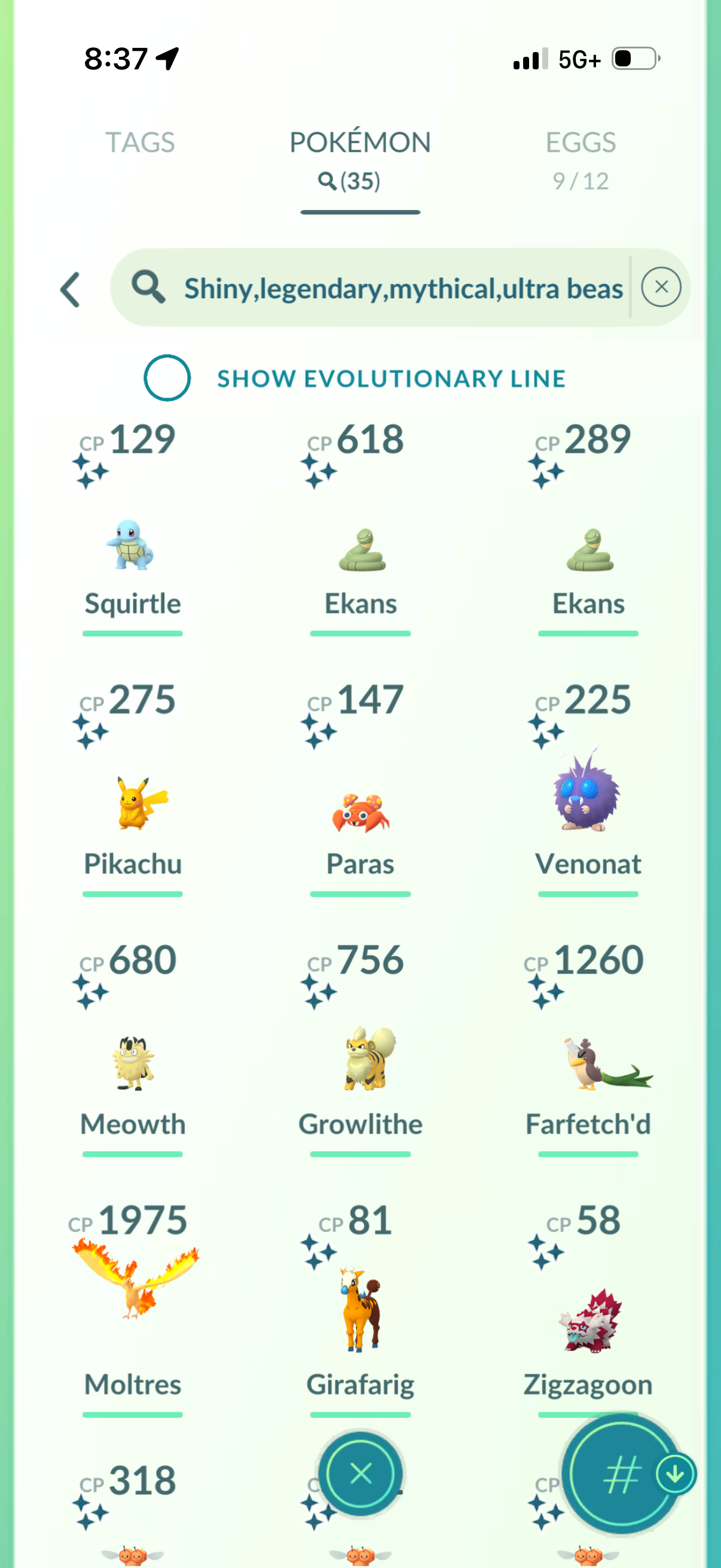 ZamazentaStacks account (35 Shiny/Legendary/900k Stardust)