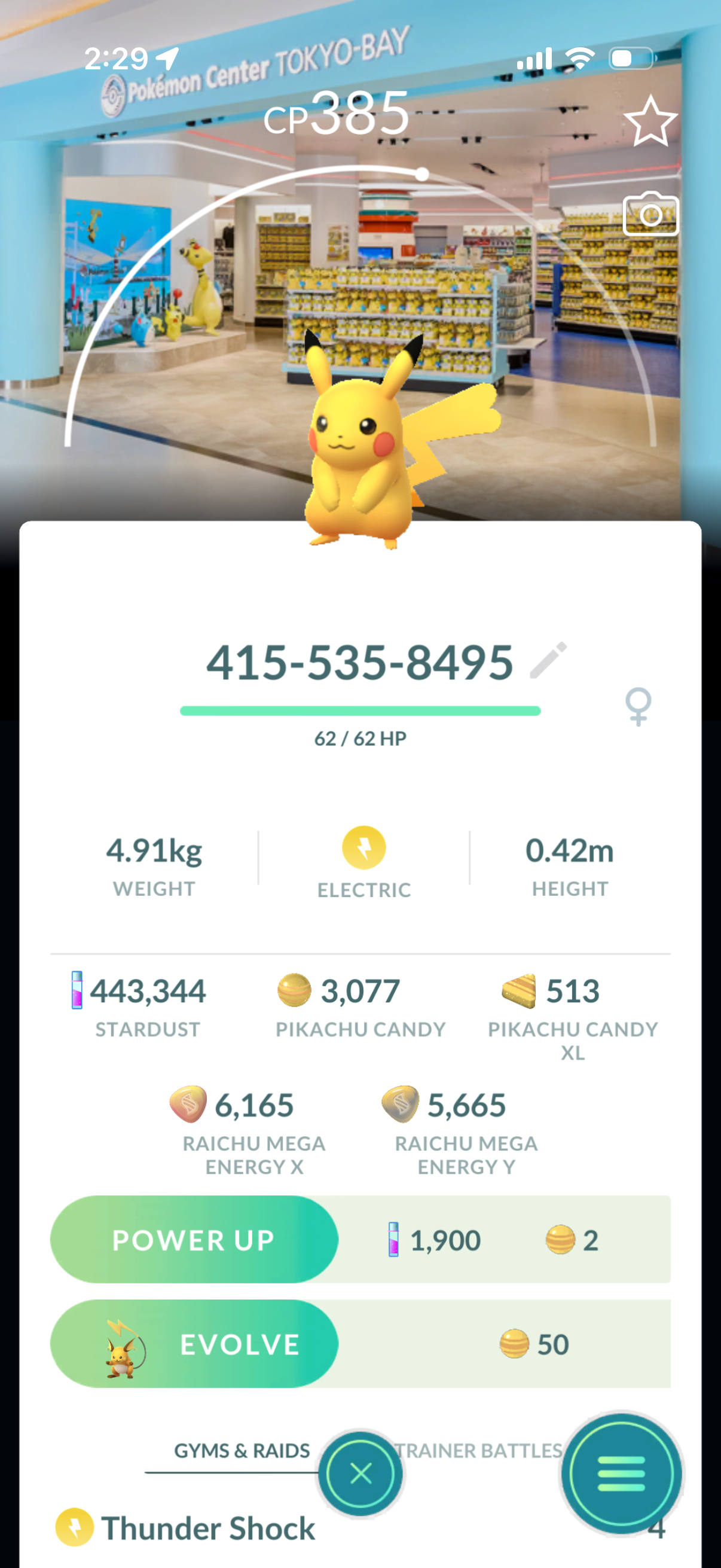 18 different Background Pikachu’s caught on your account