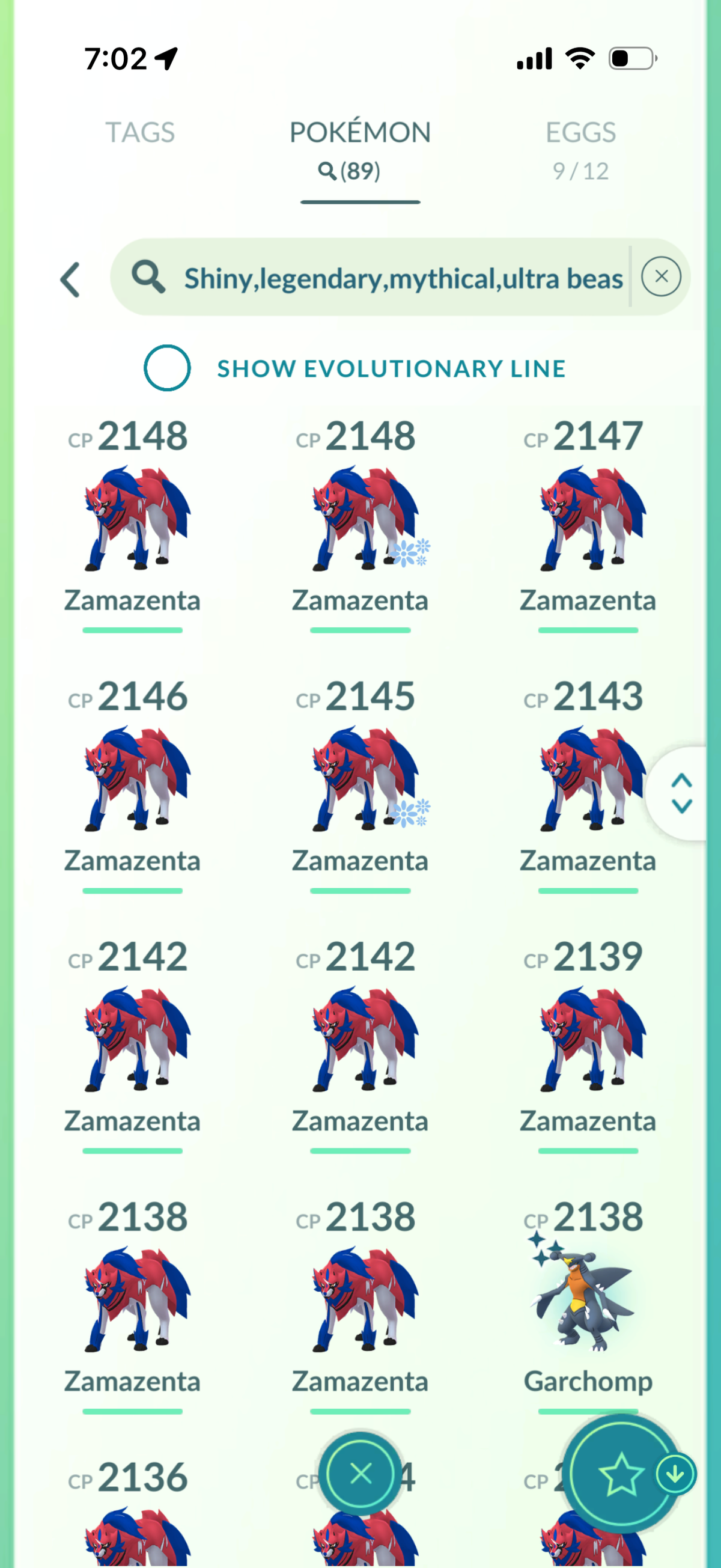 TrillOGBunB account 89 Shiny/Legendary & 900k Stadust