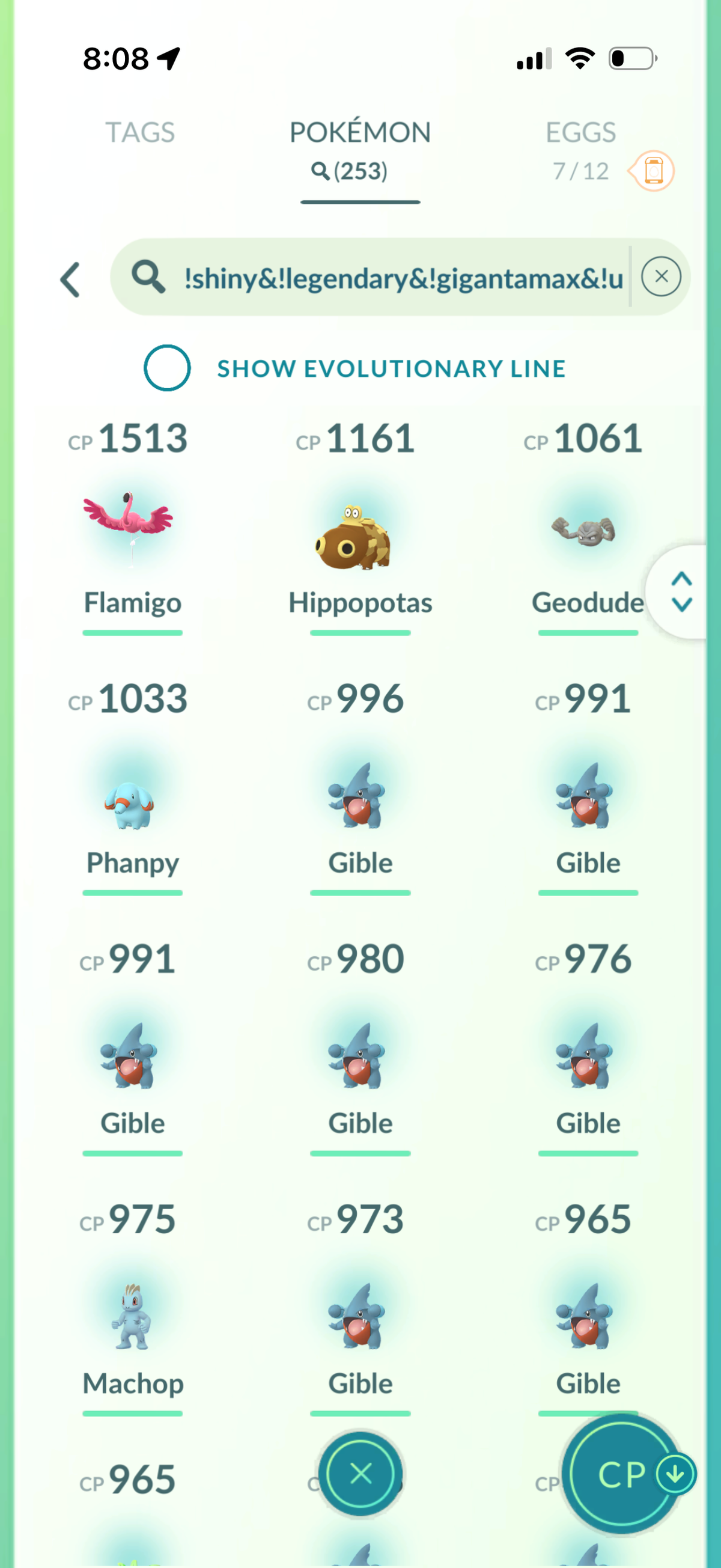 PalkiaSpacial account (67 Shiny/Legendary 1759 Gible Candies 350k Stardust)