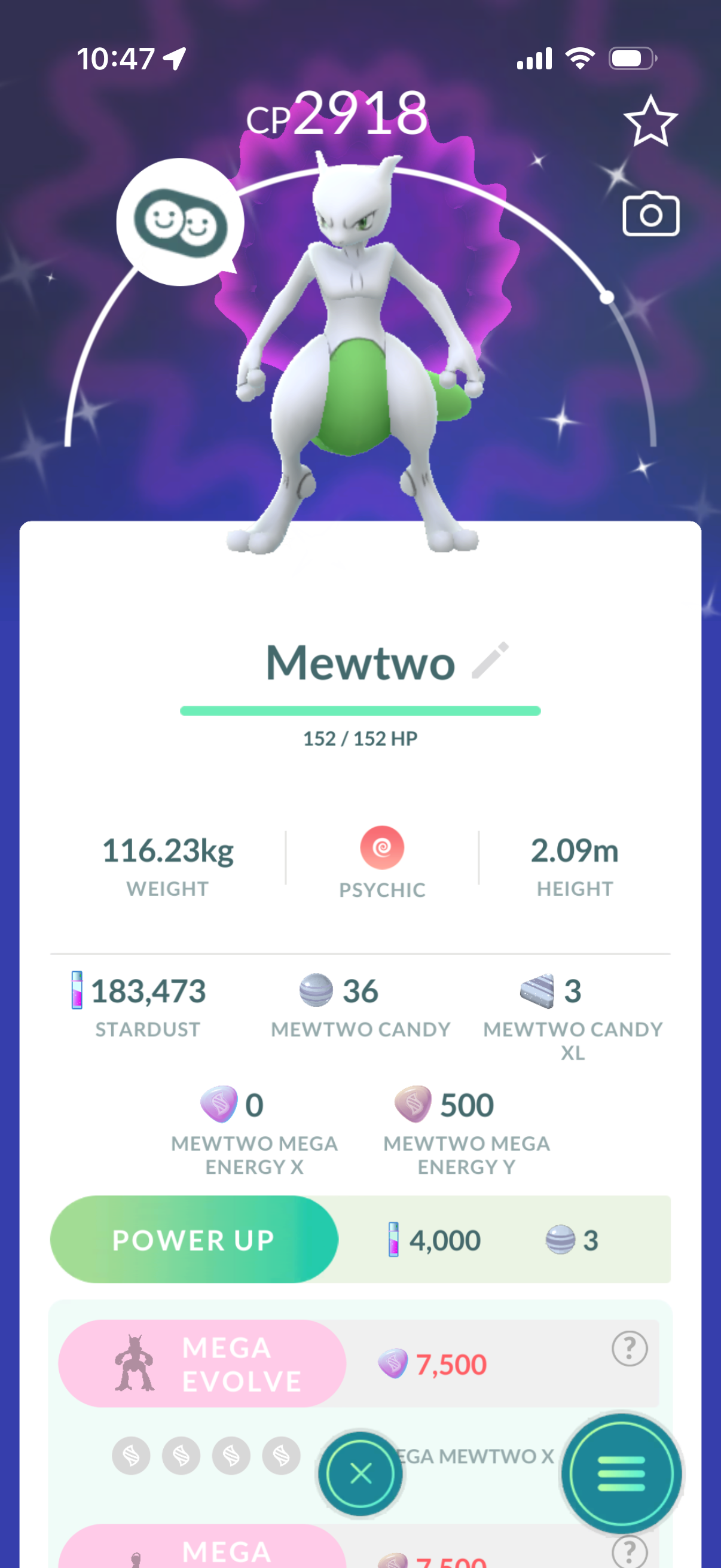 2900ShinyMewtwo account (12 Shiny/Legendary