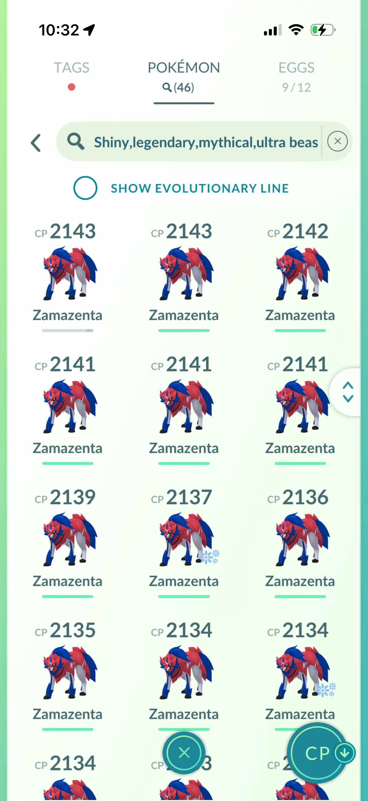 EnglandWins2026 account (46 Shiny/Legendary + 3 Shiny Crown Zamazenta)