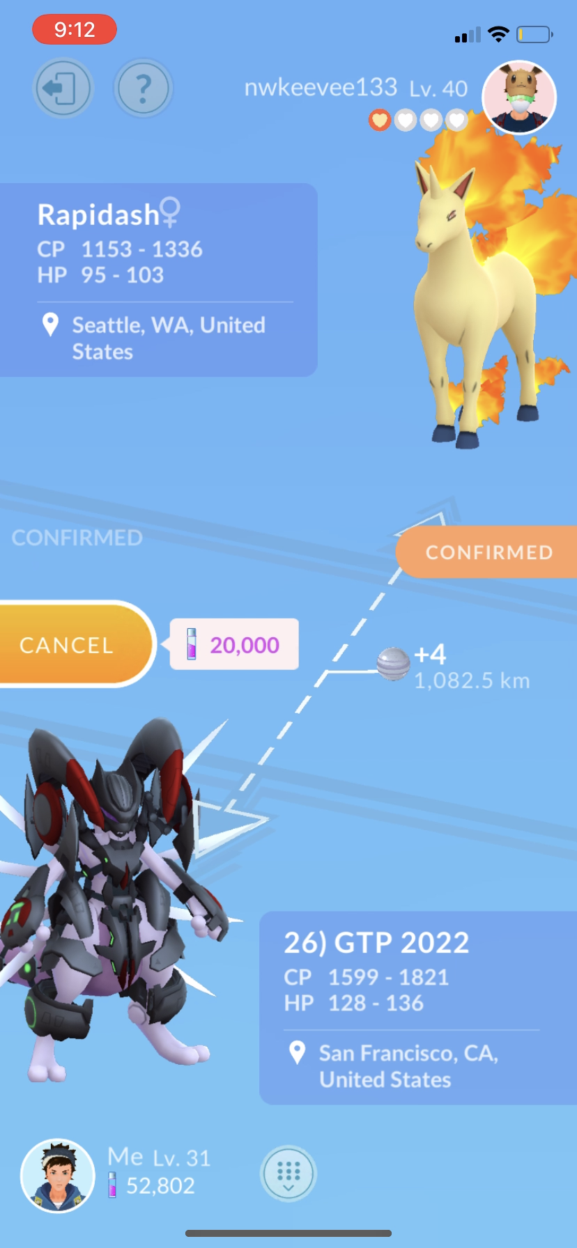 Armored Mewtwo trade