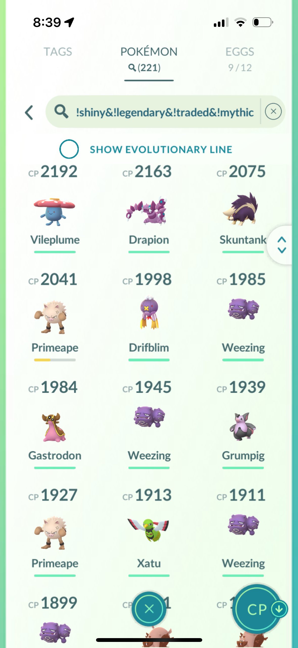 StayBlazin account (67 shiny/legendary)