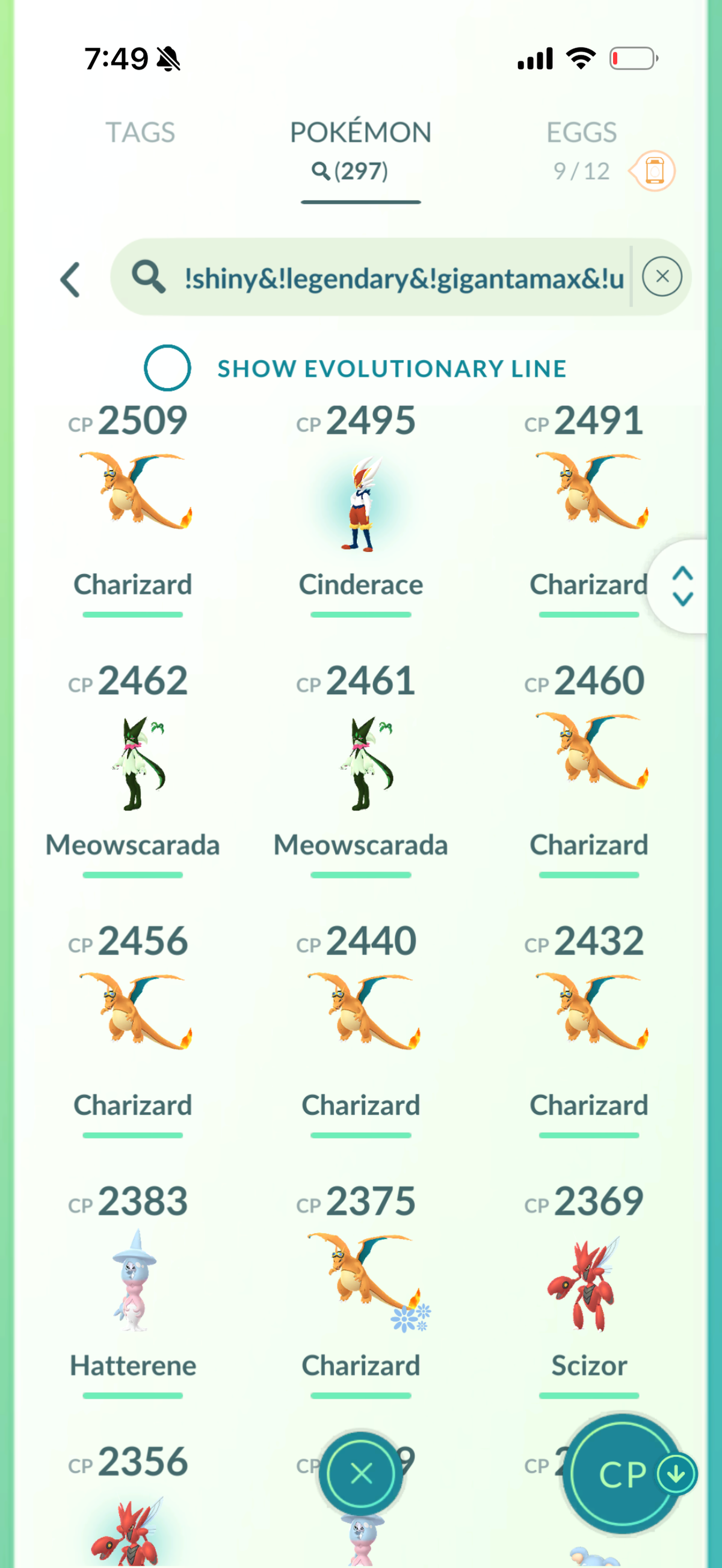 PSGMoneyline account 65 Shiny/Legendary & 1.2m Stardust