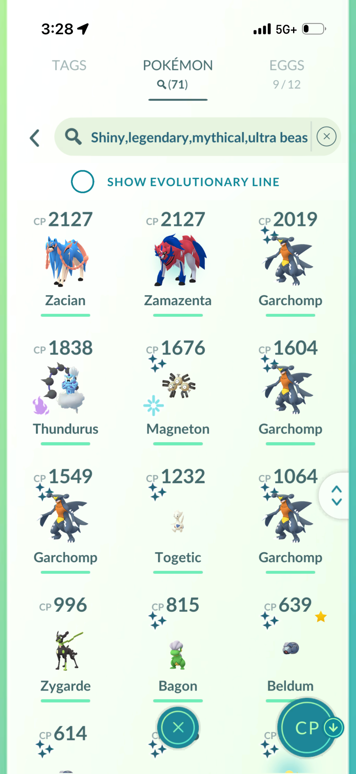 CrownedBy415 account (71 Shiny/Legendary 1.9m Stardust)
