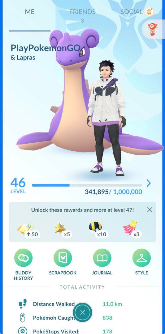 PlayPokemonGO account (7 Shiny/Gigantamax)