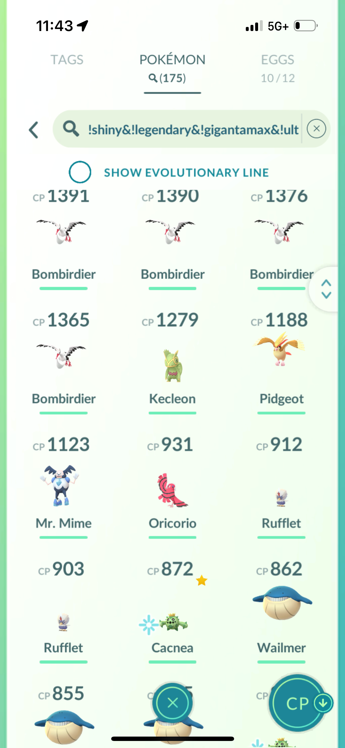 ShinyMewIwo account (14 Legendary)