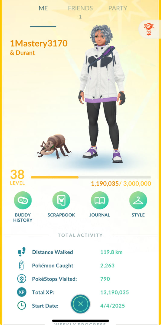 1Mastery account (7 shiny)