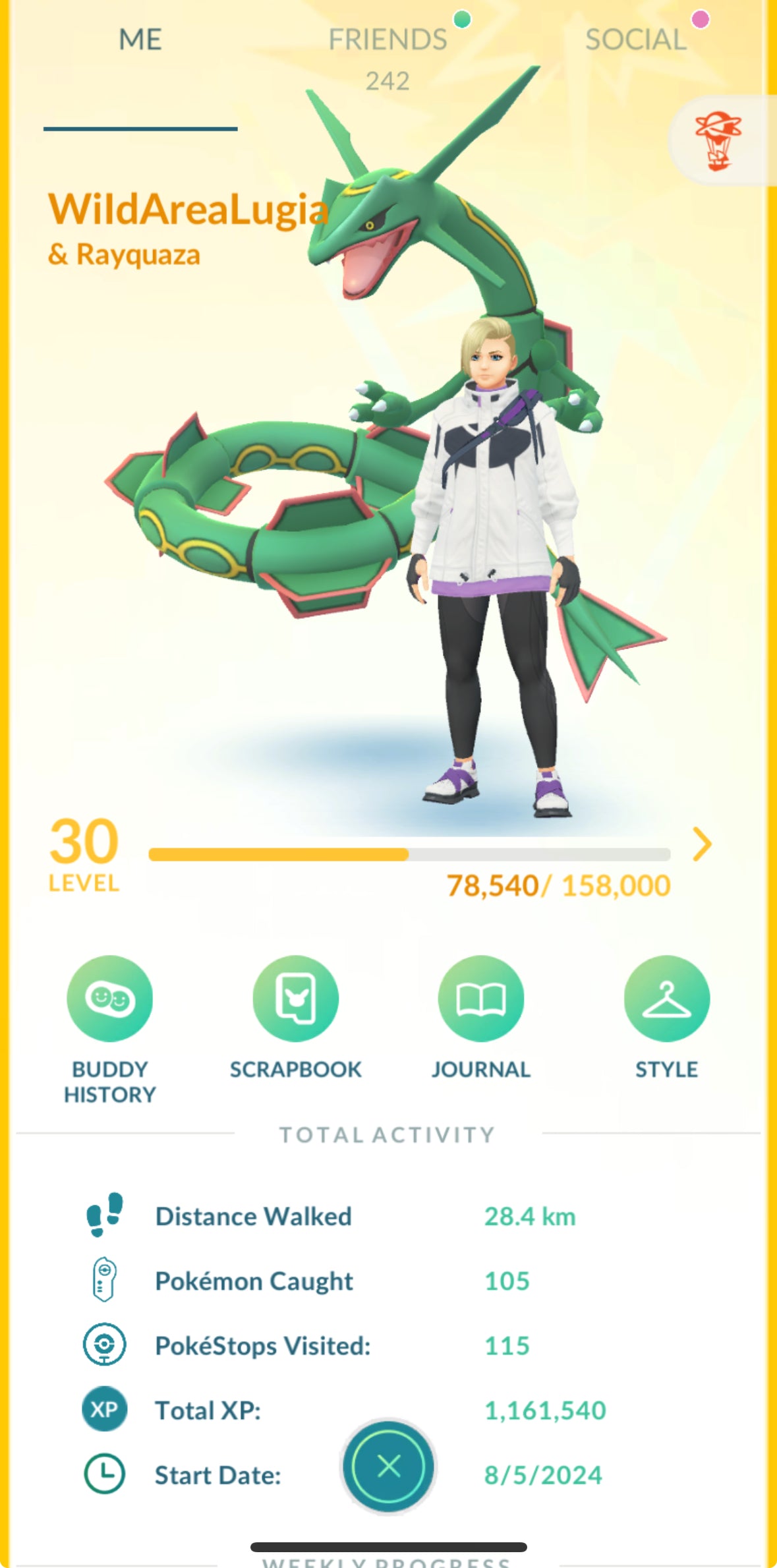 WildAreaLugia account (15 Shiny/Legendary/Gigantamax)