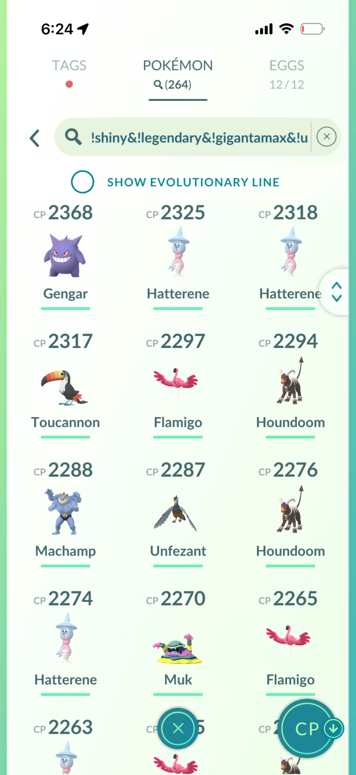 KartanaMini account 57 Shiny/Legendary and 1.2M Stardust