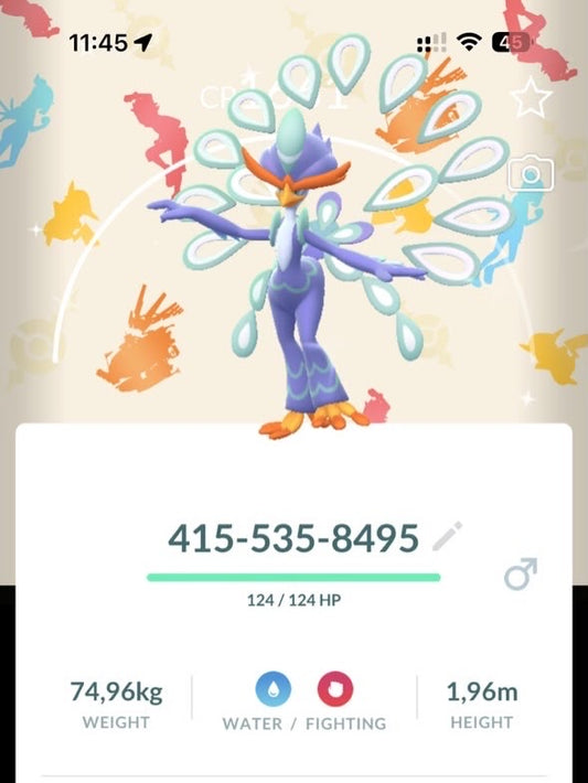 Shiny Quaquaval background trade or account