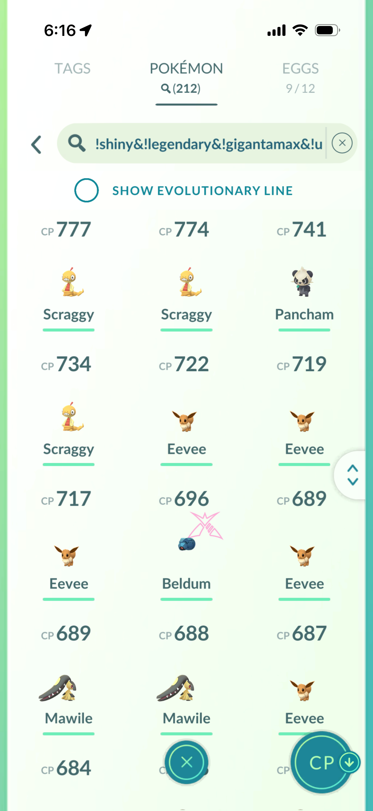 SoloParty account (19 Shiny/Legendary 482k stardust)