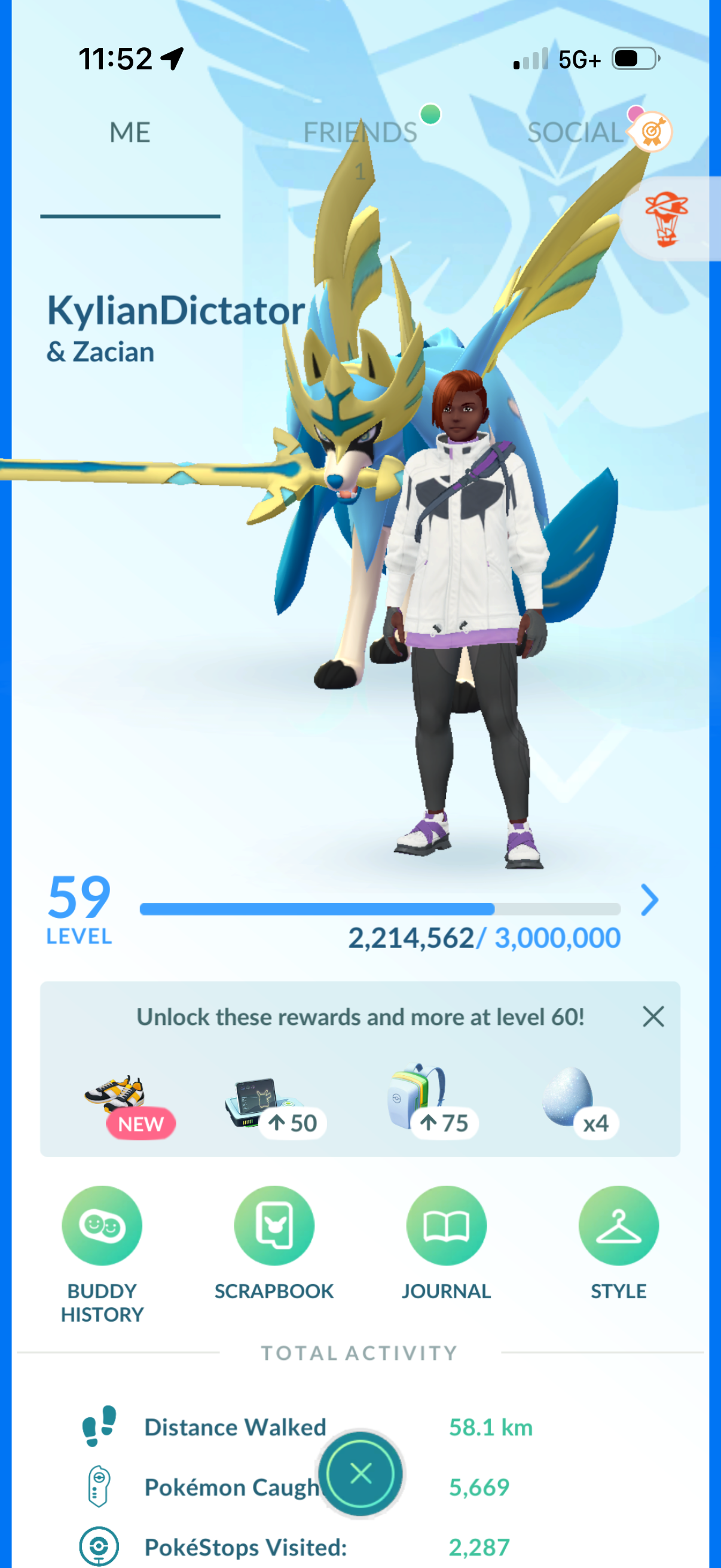 KylianDictator account (61 Shiny/Legendary + 4000 Crown Energy)