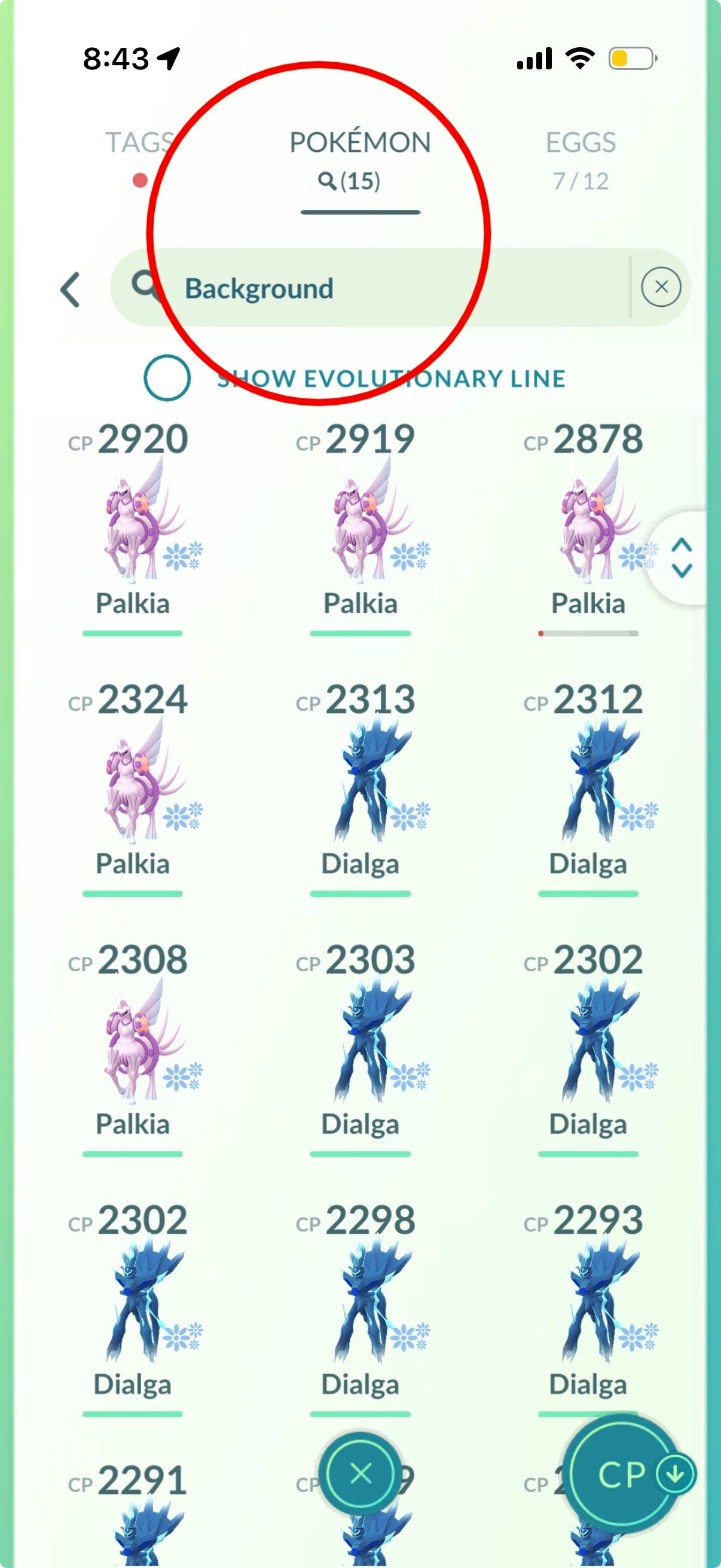 PalkiaSpacial account (44 Shiny/Legendary)