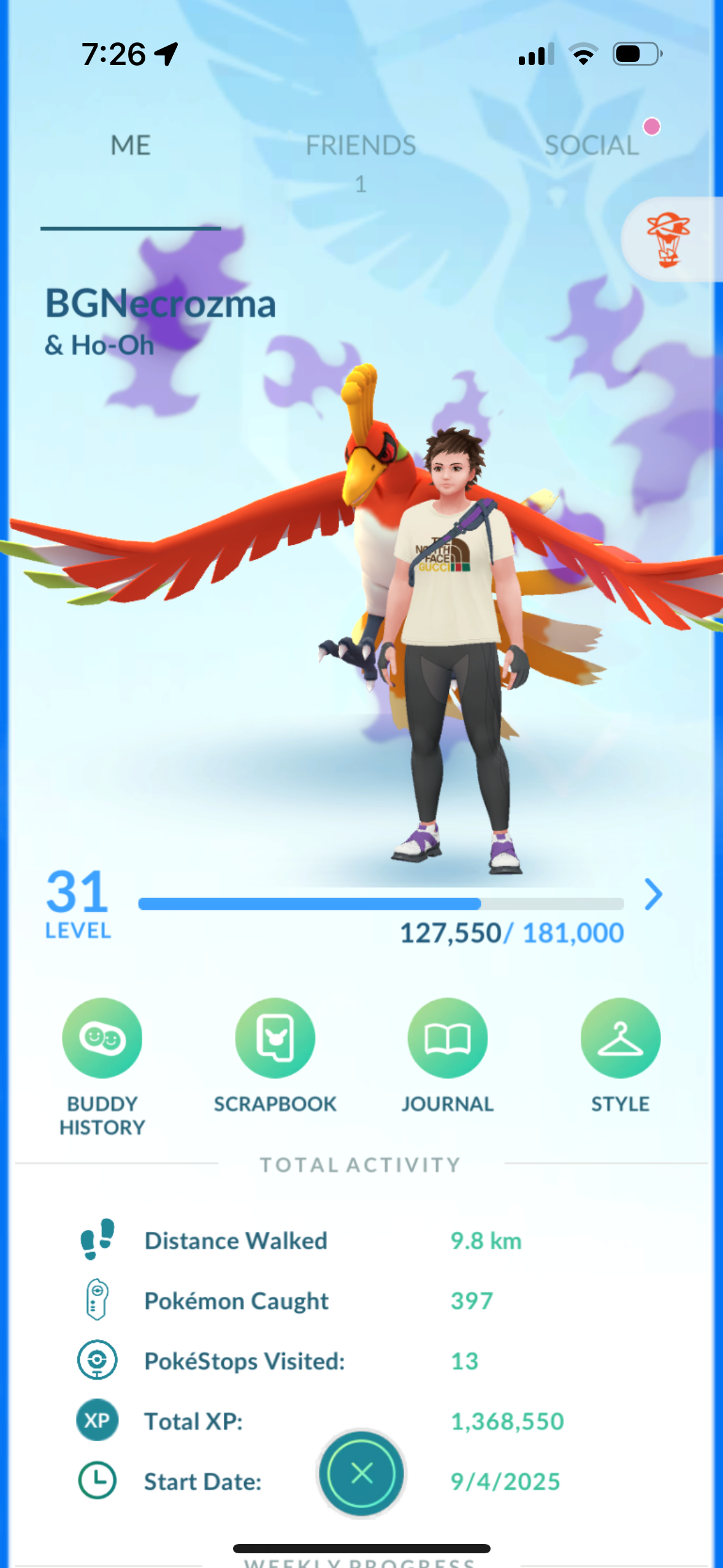 BGNecrozma account (4 Legendary)