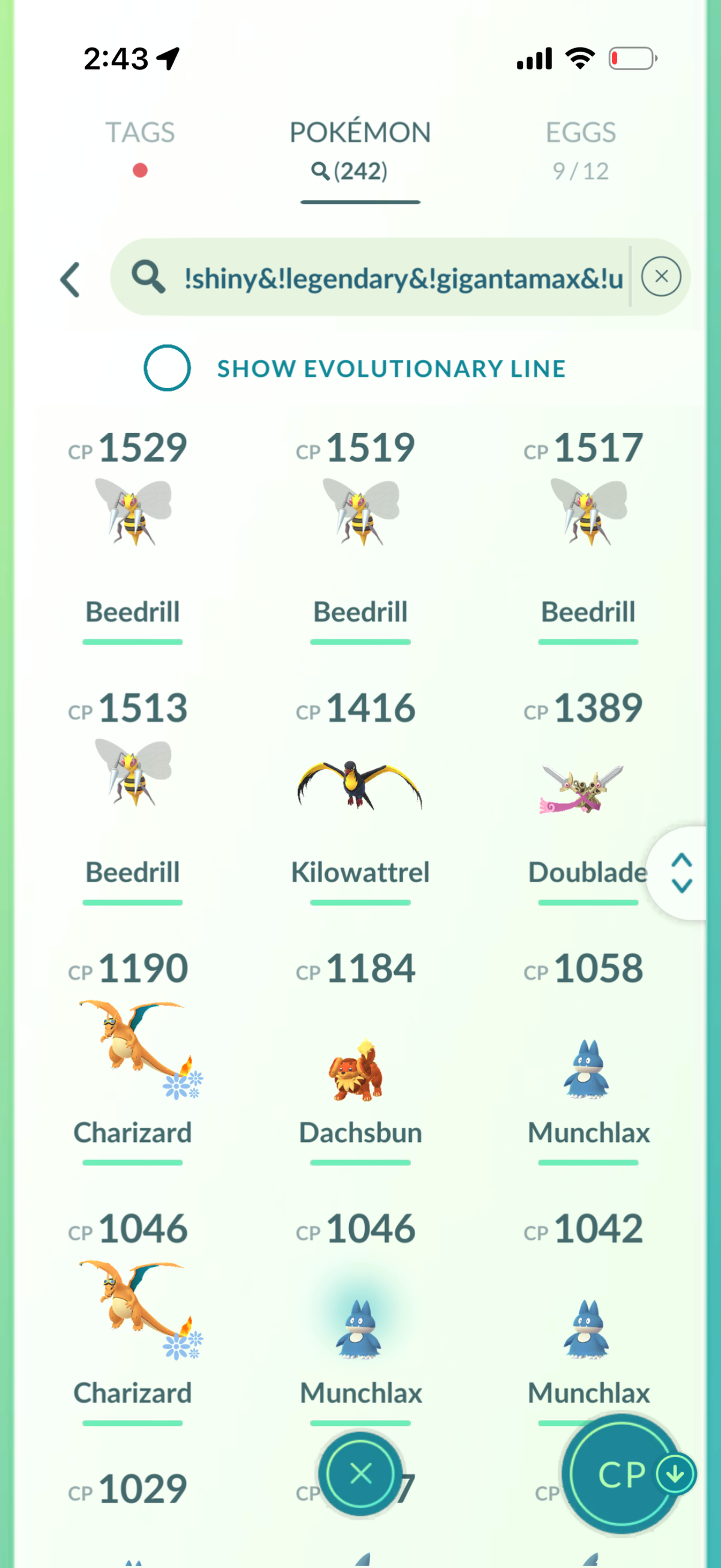 GarchompStack 135 Shiny/Legendary & 2.2M Stardust