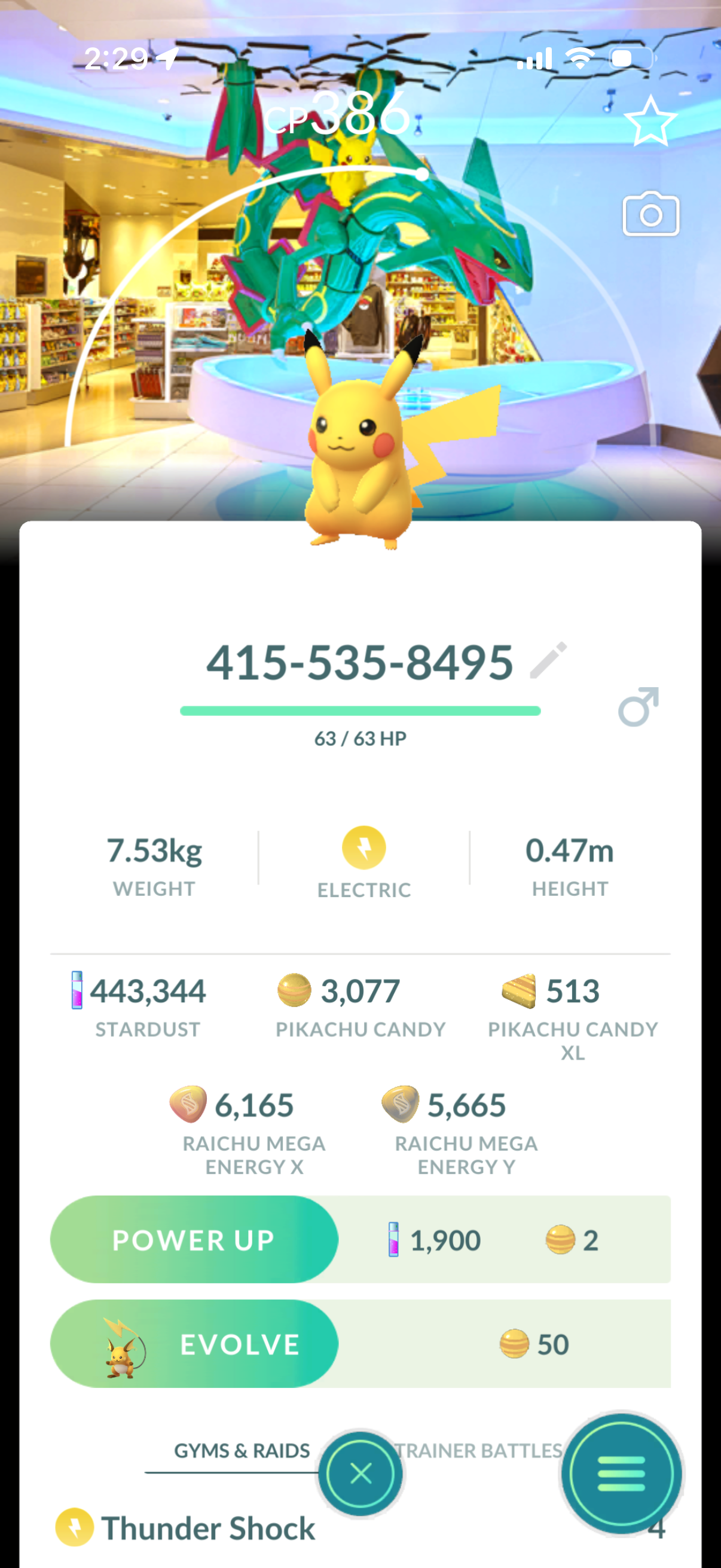18 different Background Pikachu’s caught on your account