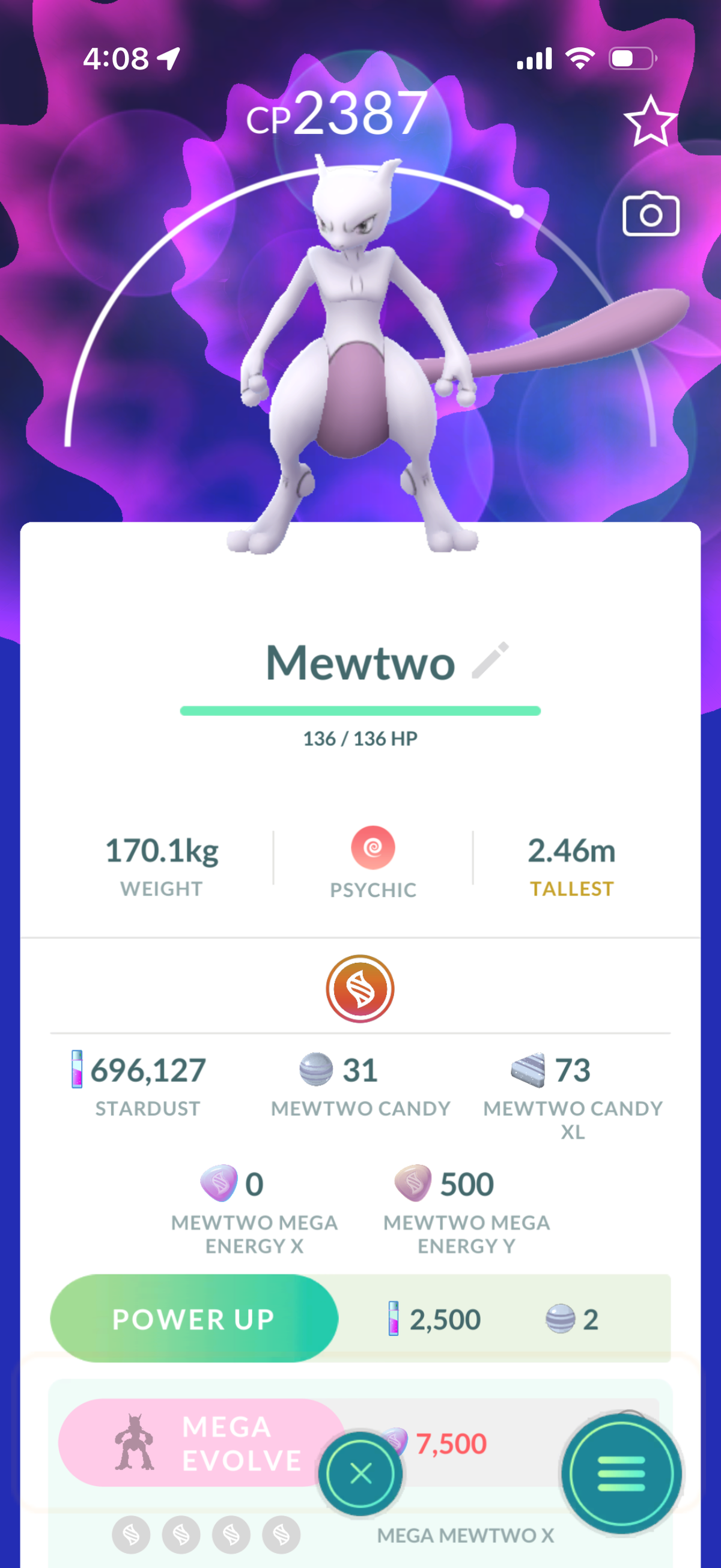 OneLastCod account (52 Shiny/Legendary & 700k Stardust)