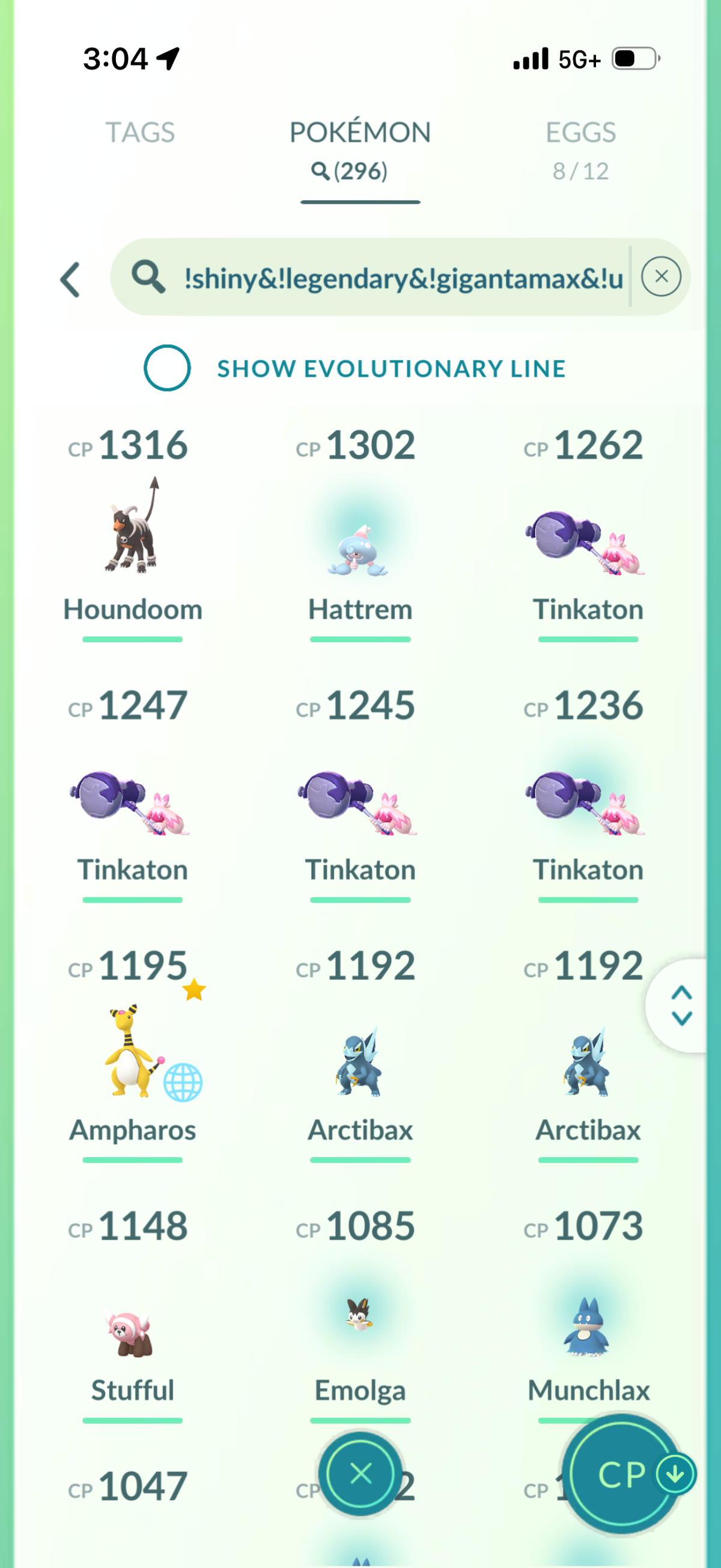 OneLastCOD account 60 Shiny/Legendary & 1.2m Stardust