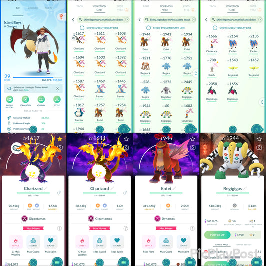 IslandBoys account (32 Shiny/Legendary/Gigantamax)