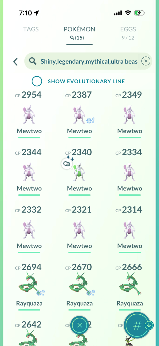OneLastCod account (15 Shiny/Legendary & 198k stardust)