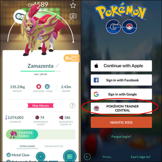 Shiny Legendary accounts