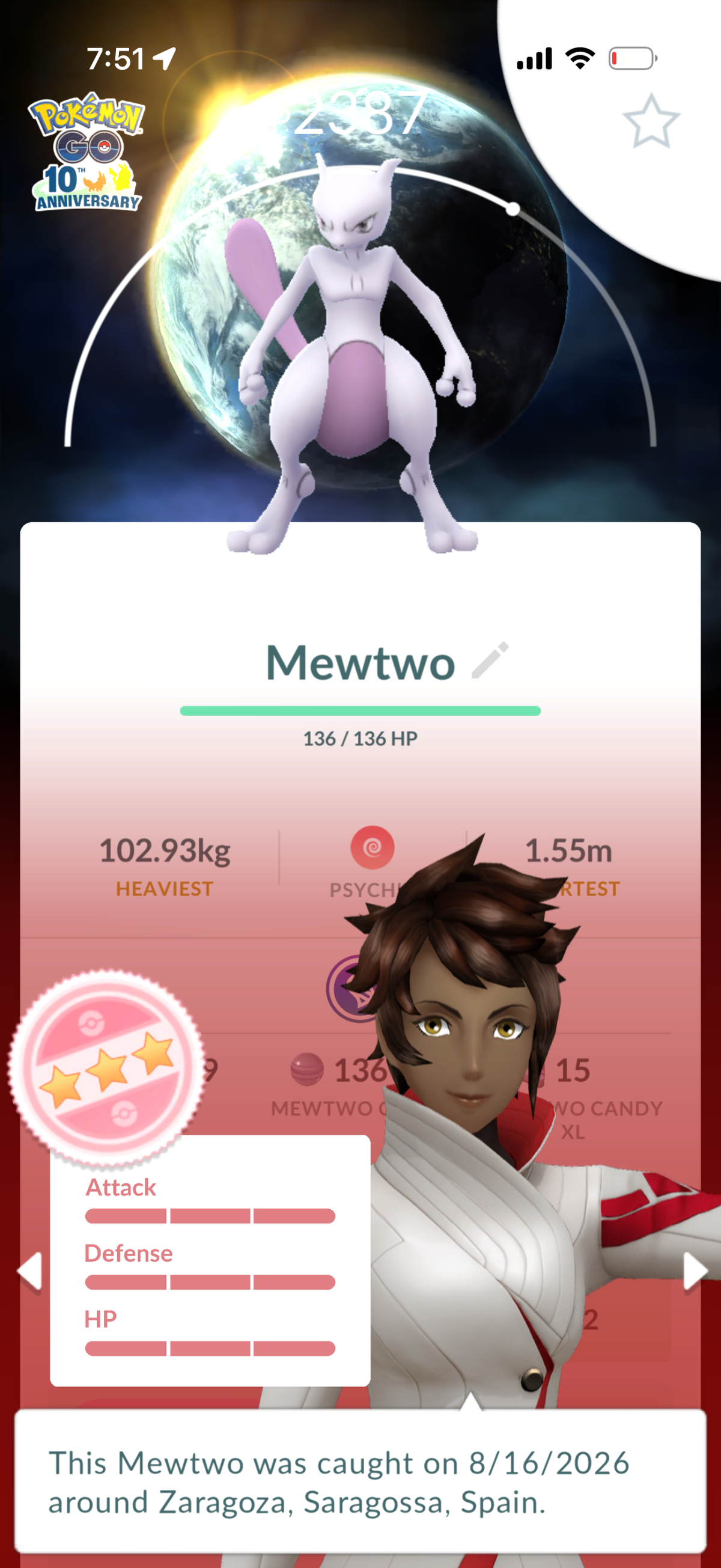 PSGMoneyline account 65 Shiny/Legendary & 1.2m Stardust