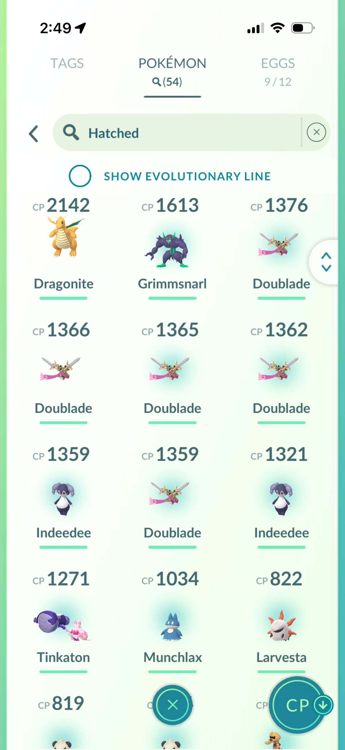 GTPGible account (72 Legendary/Shiny & 1.1m Stardust
