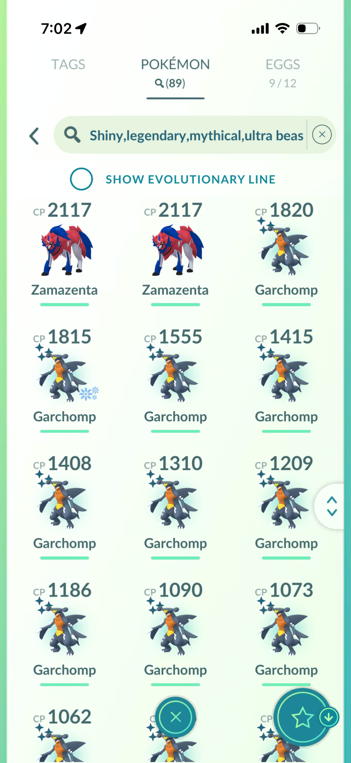 TrillOGBunB account 89 Shiny/Legendary & 900k Stadust