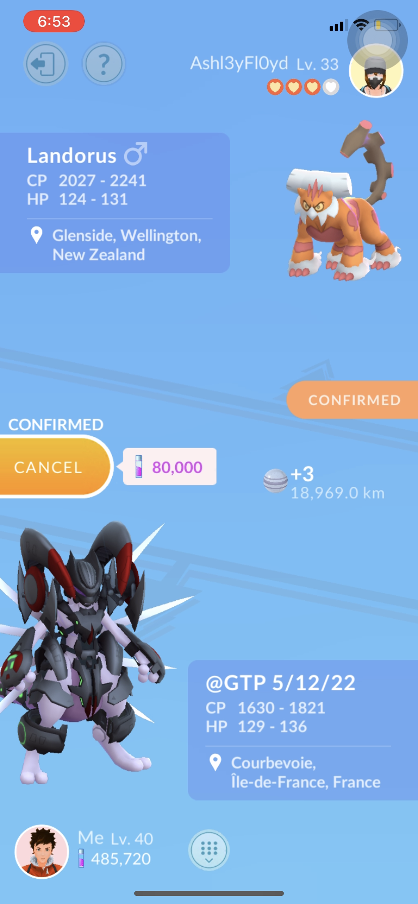 Armored Mewtwo trade
