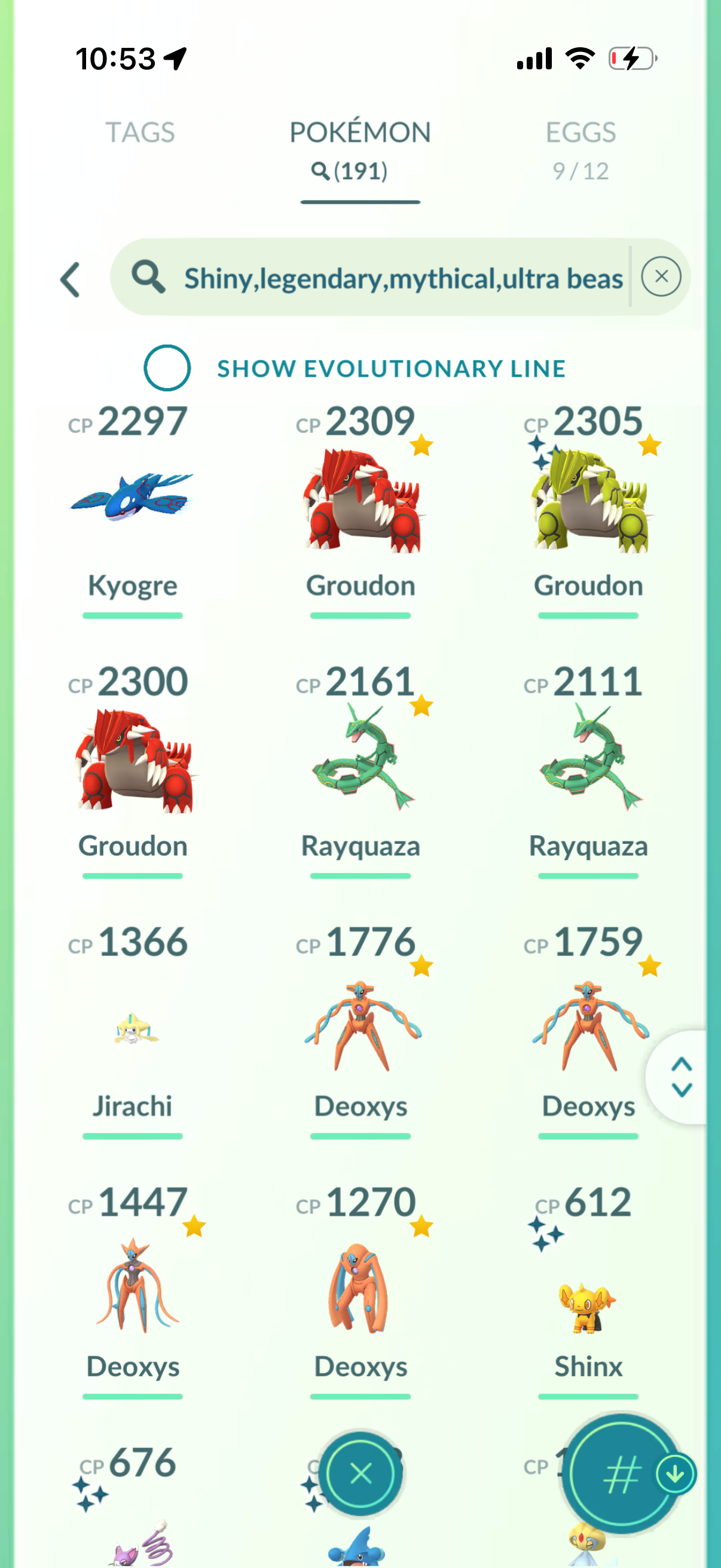 DailyTask 2016 account (141 Shiny/Legendary)