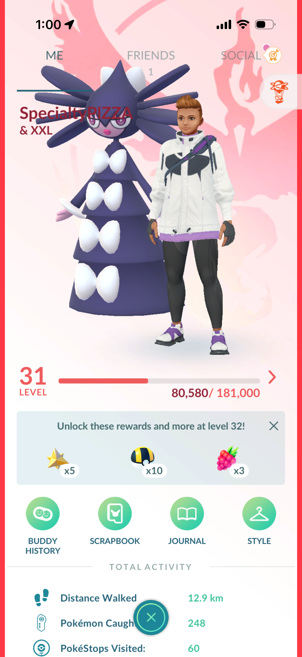 SpecialtyPIZZA account (19 Shiny/Legendary & 186k stardust)