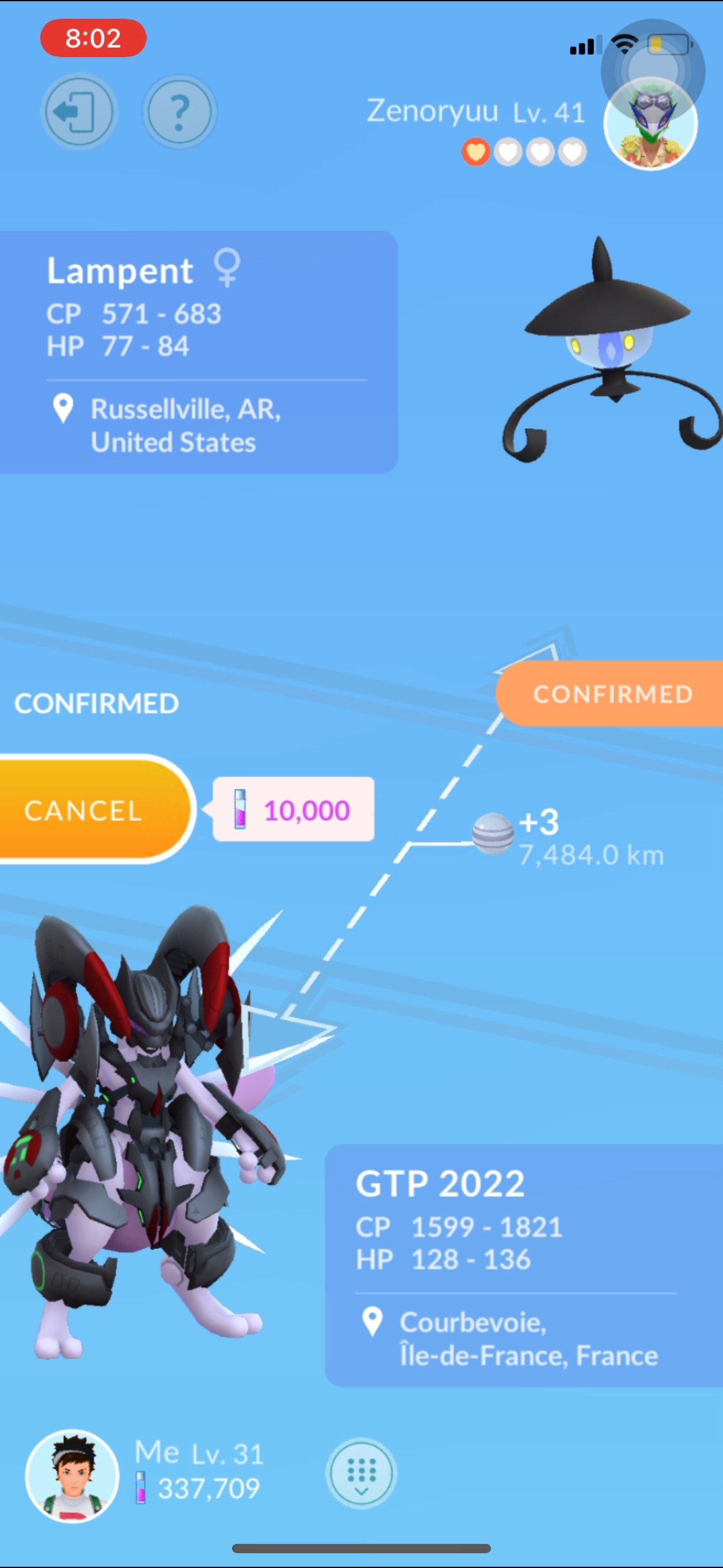 Armored Mewtwo trade