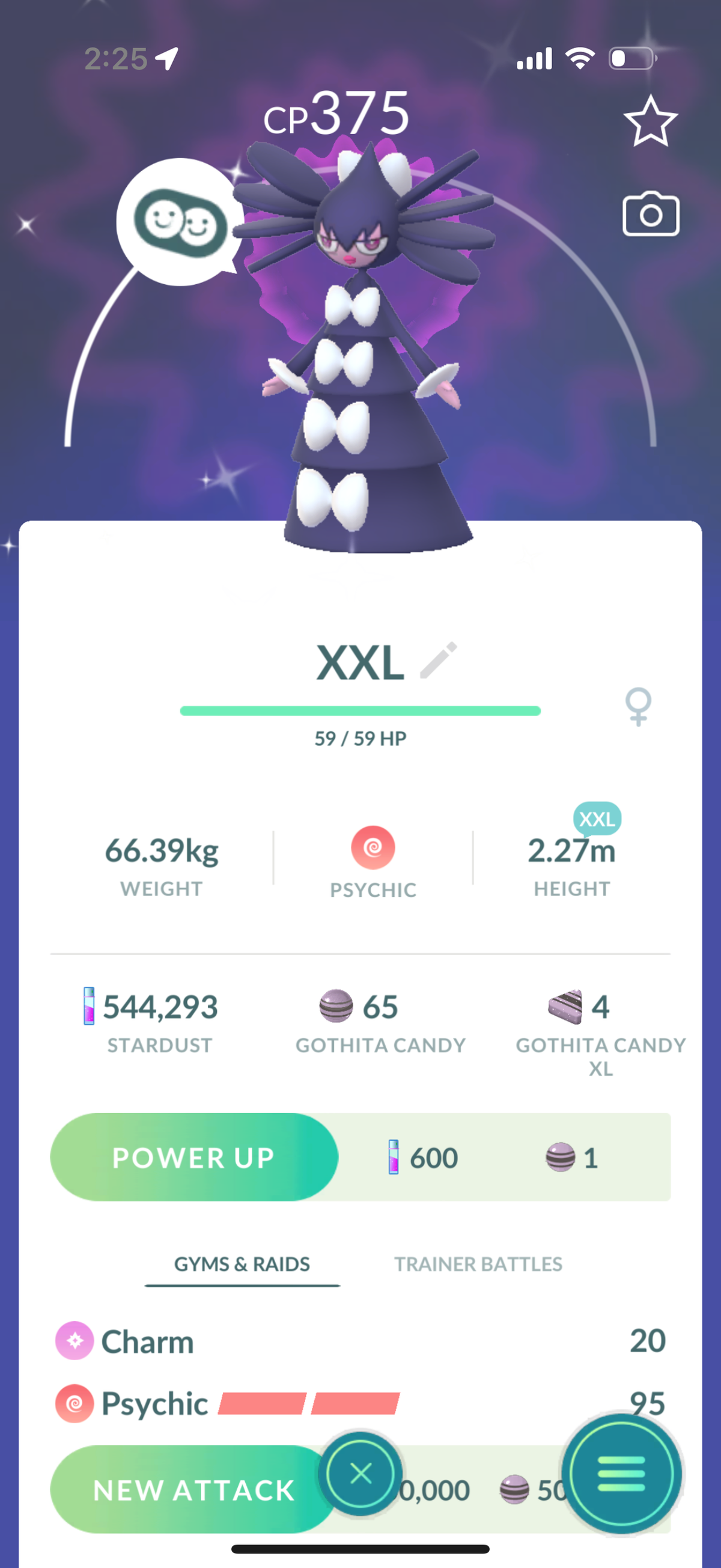 SpecialtyPIZZA account (52 Shiny/Legendary and 544k Stardust)
