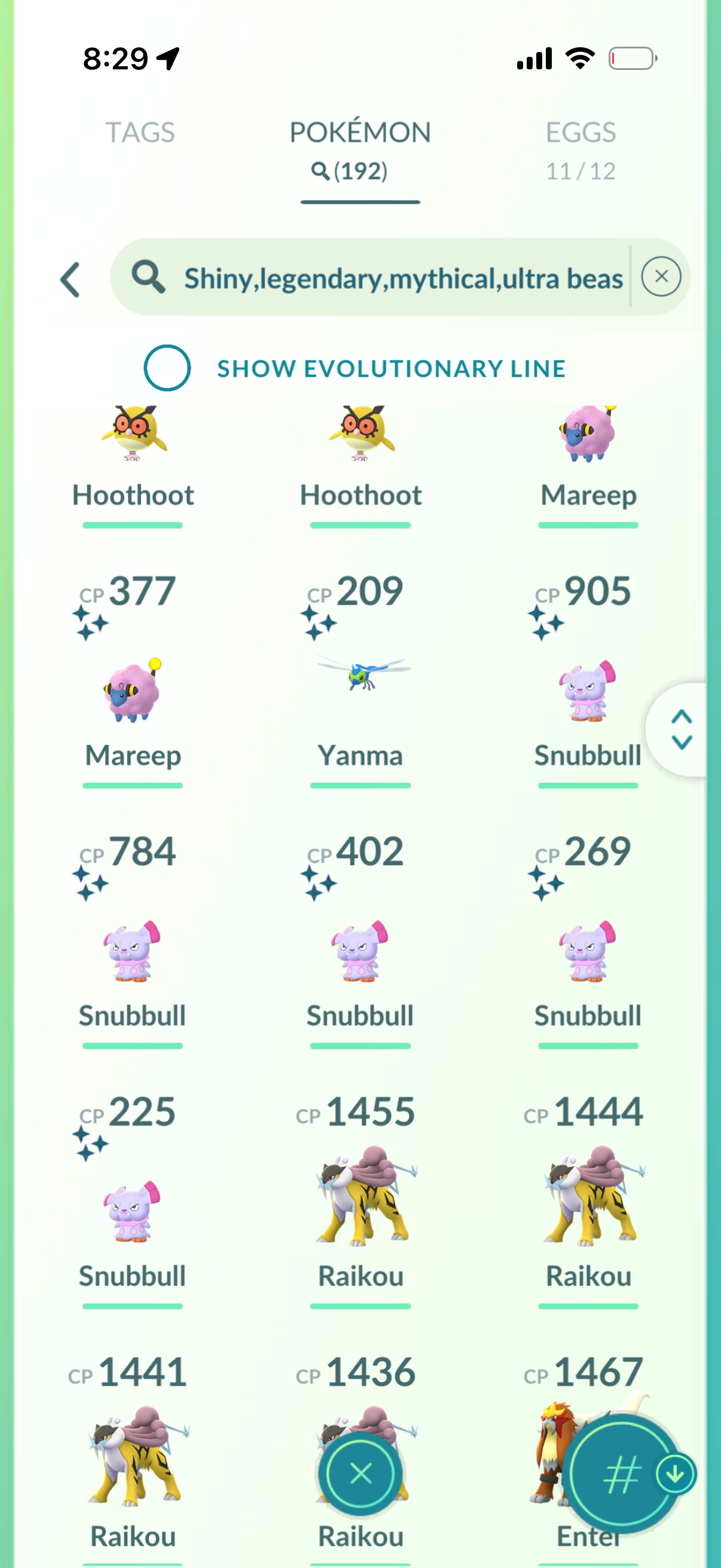 Noriko 2016 account (190 Shiny/Legendary)