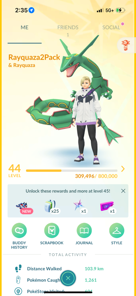 Rayquaza2Pack account (17 Shiny/Legendary)