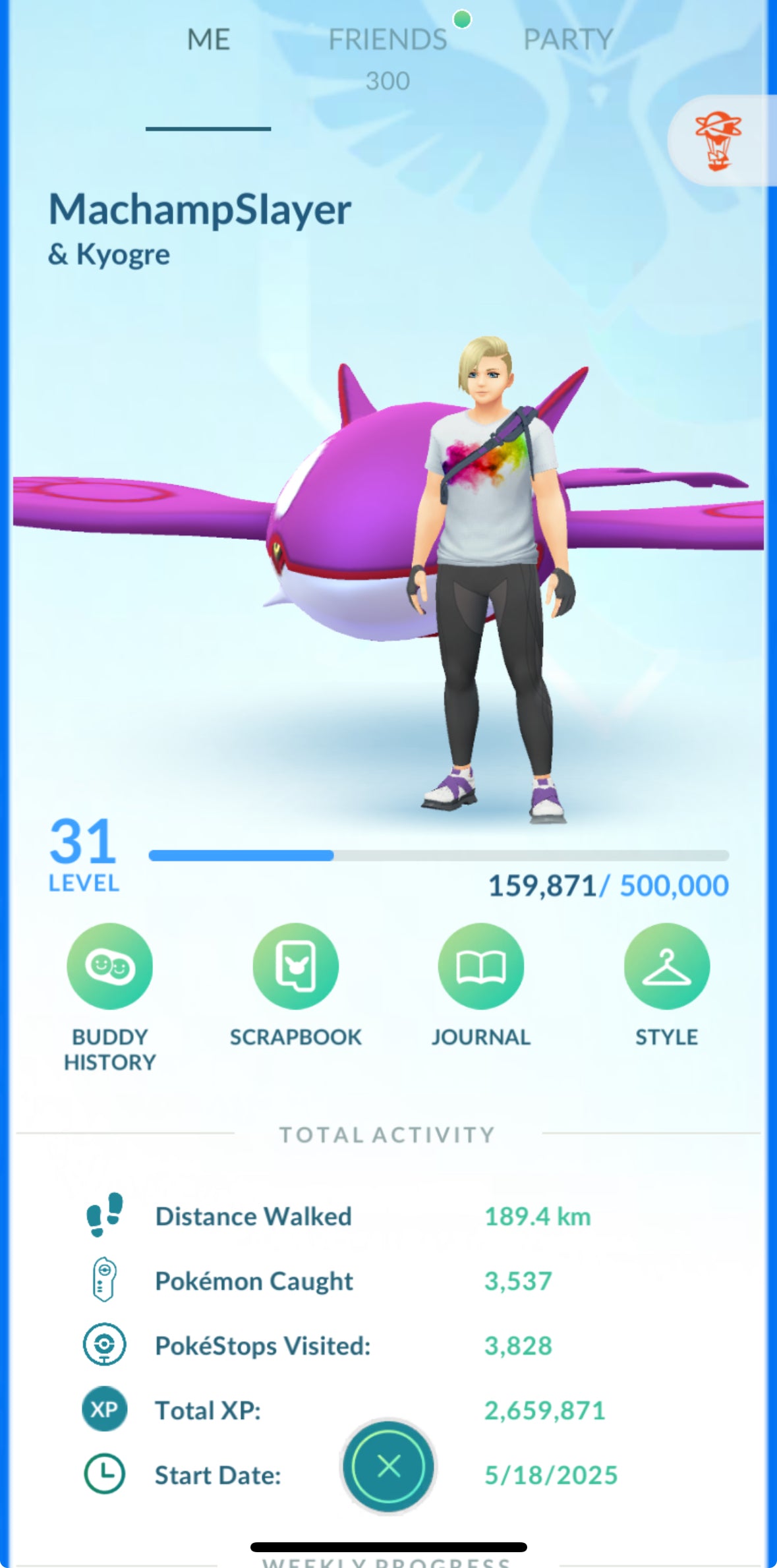 MachampSlayer account (33 shiny/700k stardust)